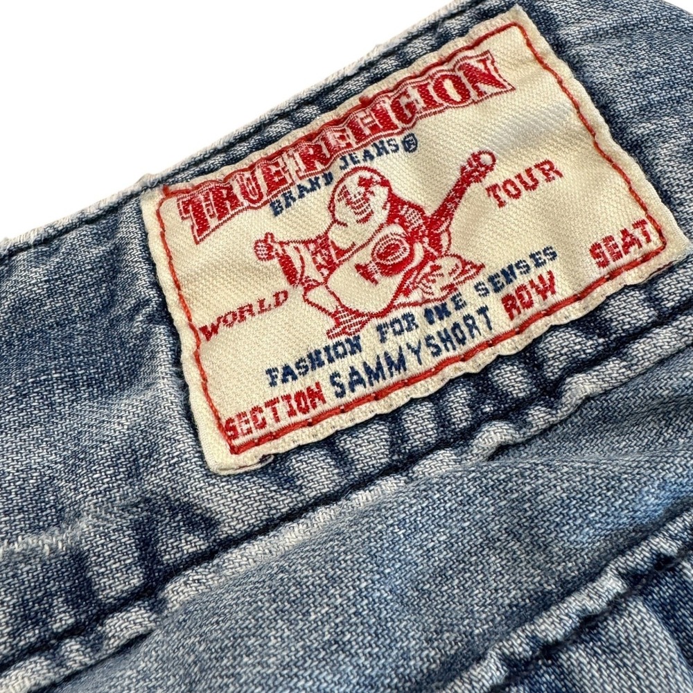 VINTAGE RARE True Religion Sammy Short Sz 27 Low Rise Y2K Vintage Casual - Picture 7 of 12